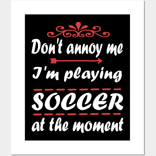 soccer soccer player goal gift club team Wall Art by FindYourFavouriteDesign